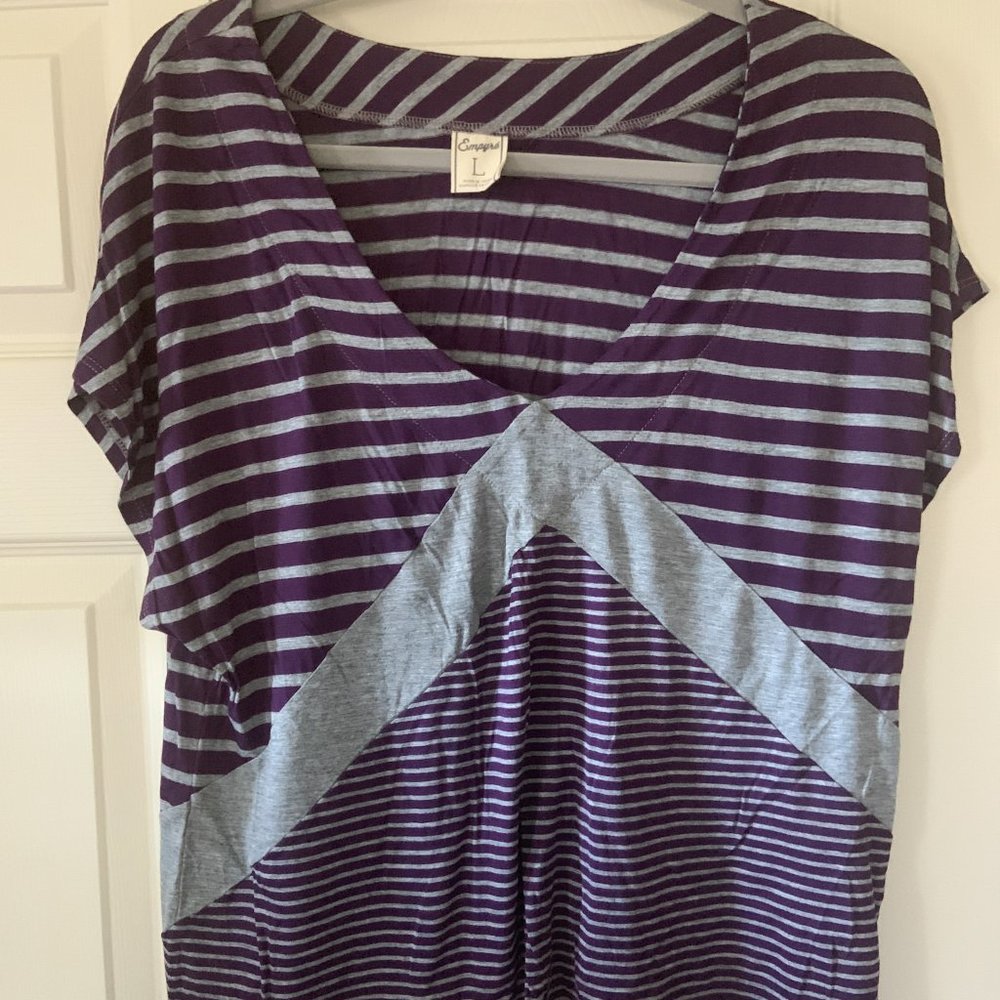 Zumiez Empyre Wide Neck Striped T-Shirt